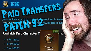 Asmongold Talks About Paid Character Transfers In WoW \u0026 9.2