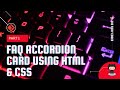 FAQ Accordion Card Using HTML, CSS & JavaScript || Frontend Mentor Coding Challenge