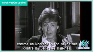 Extrait archives M6 Video Bank //  Paul McCartney - Fax'O 1994