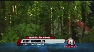 Tent city troubles in North Ft. Myers