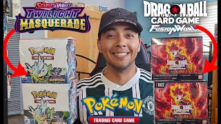 Memorial Day special! Opening both Pokemon & Dragon Ball Super Fusion World booster boxes!