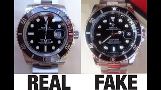 How To Spot Fake Rolex Submariner Date & Non Date Watches Authentic vs Replica Comparison