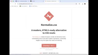 Project 2.7 CSS Normalize