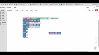 How to create Say my grade in blockly.demo|