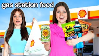 EATING ONLY GAS STATION FOODS for 24 hours! | Family Fizz
