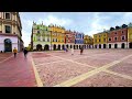 zamość poland 🇵🇱 4k walk 60 fps hdr rynek w zamościu