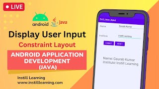 #3 Android Tutorial using Java - Display User Input on same Activity