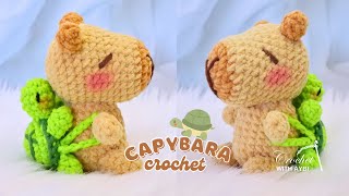 Crochet Capybara with Turtle Backpack | 🇺🇲🇪🇦 Sub | Free Amigurumi Pattern \u0026 Tutorial