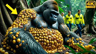 Rescue Team Saves Gorilla Who Had Billions of Bees on His Body  #barnacles