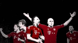 Classic FC Bayern Munich goal with Robben, Muller, Schweinsteiger, Ribery and Boateng