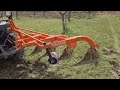 asmr farming with kubota b2650 fig garden ploughing with 4 body plough asmr farming kubota