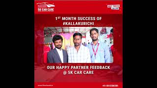 100% Success of kallakurichi | First month | Happy Partner Feedback | 5K Car Care