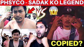 FIRST TIME Reacting To GANGSTAR RAP FROM NEPAL || PHSYCO - SADAK KO LEGEND || DISS TO ALL RAPPERS ||