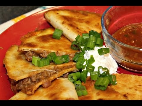 Easy 5 Ingredient Ground Beef Quesadillas! Easy 5 Ingredient Ground Beef Quesadillas!