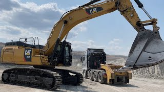 Loading And Transporting The Caterpillar 352F Excavator - Fasoulas Heavy Transports