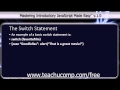 JavaScript Training Tutorial The Switch Statement