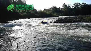 Arnaldo play boating with the Liquidlogic Mullet in Costa Rica