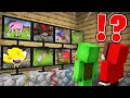 JJ and MIKEY Watching for SONIC TAPES on CAMERAS in Minecraft! - Maizen