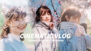 一日人像攝影Vlog｜電影感VLOG｜Cherry Blossom Atmosphere ｜4K｜Cinematic Vlog Short On Iphone14｜Part1