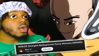 BUURS EDITING IS WILD | ROBLOX Strongest Battlegrounds Funny Moments (MEMES) REACTION