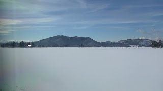 東北・秋田新幹線 E6系 スーパーこまち13号 雪原の車窓5 田沢湖～大曲 View from Shinkansen