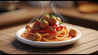 4 Minutes of Satisfying with Tiny Spaghetti & Meatballs Cooking in Miniature Kitchen