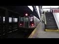 ind fulton st line r160a 2 f train at ralph ave manhattan bound weekend g.o.