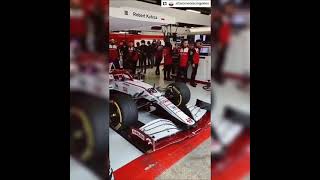 2021 Alfa Romeo and Alpha Tauri f1 car hits the track for the first time | Formula one