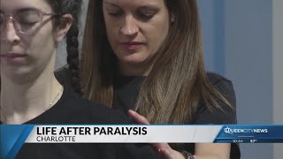 Years after waking up paralyzed, Charlotte woman still makes strides