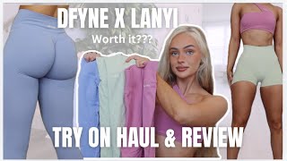 DFYNE X Layni edit | Try on Haul \u0026 review, worth it? activewear collection 2024 scrunch leggings