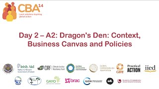 CBA14 day 2 – A2: Dragon's Den: context, business canvas and policies