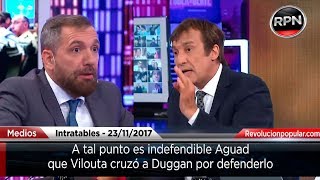 Vilouta cruzó a Duggan cuando intento defender al ministro de defensa.