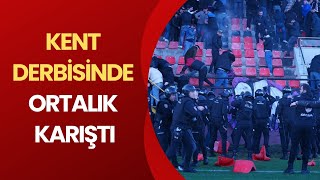 GÖLCÜKSPOR GEBZESPOR MAÇINDA ORTALIK KARIŞTI