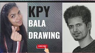 KPY Bala Anna Drawing ❣️ | Charcoal drawing 🤍 #kpybala #bala