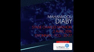 The try scored by Mahamadou Diaby in Oyonnax in 2016