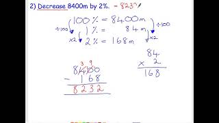 Lesson 6 Easier Percentage increase and decrease