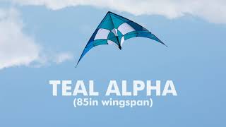 Flying Wings Teal Alpha Stunt Kite - 85\