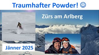 Powder skiing in Zürs am Arlberg (January 2025)