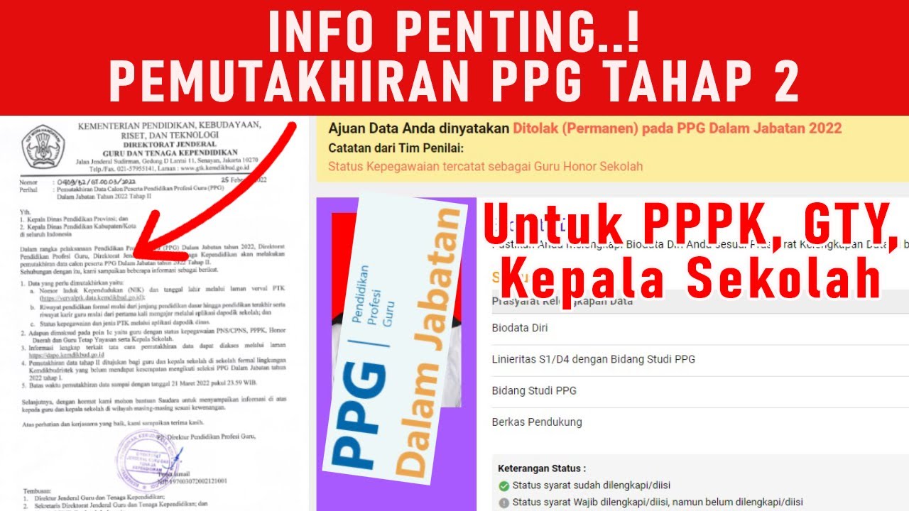 SEGERA LAKUKAN INI AGAR TERPANGGIL PPG TAHAP 2 TAHUN 2022 - YouTube