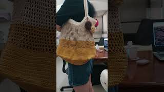 鈎針網格包 秋天果實#crochet #crocheting #knitting #handmade #diy #毛線 @vivianchuo8727