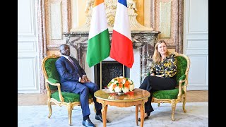 Adama Bictogo, Président de l’Assemblée nationale en visite d’amitié chez son homologue française