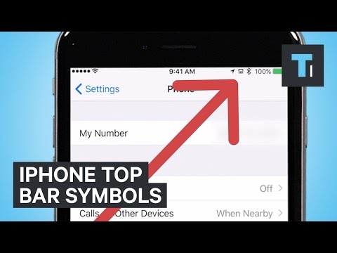 iPhone top bar symbols iPhone top bar symbols