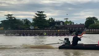 (Latihan bersama)perahu panjang antara naga samudera, tadung payang, muda perkasa dan mambas Parrang