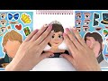 sticker asmr ❄️ decorating elsa anna sticker book in frozen ❄️ 겨울왕국 엘사 안나 스티커asmr