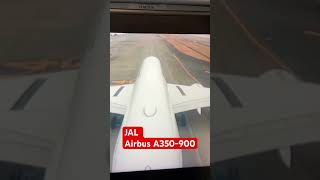 JAL エアバスA350 機外カメラからの映像