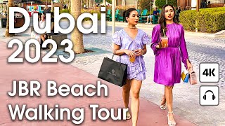 Dubai 🇦🇪 JBR Beach. The Most Popular Beach in Dubai [ 4K ] Walking Tour