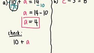 Solving Equations by Inspection chapter 3 gr 9 applied