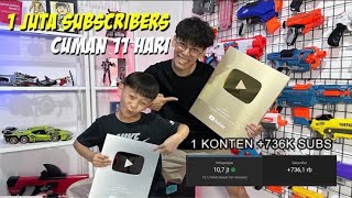 TIPS DAPETIN CEPAT 1 JUTA SUBSCRIBERS UNTUK KALIAN SEMUA!