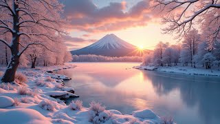 Peaceful Instrumental Music, Beautiful Relaxing Music, Soft Piano Music❄️Winter Nature Scenery