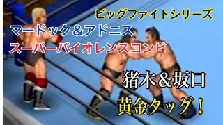 ビッグファイトシリーズ　第二弾　開幕戦　猪木　坂口　vs　マードック　アドニス　藤波　木村健吾　vs　ストロング・マシーンズ　高野　vs　ビリー・ジャック